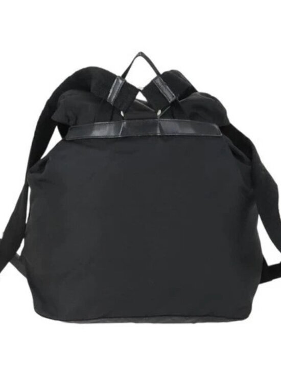 PRADA Backpack Nylon Black Silver Auth 171402 main image 6